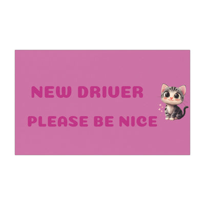 New Driver Car Magnet - Cute Safety Sign for Girls & Teen Drivers - Picknmore