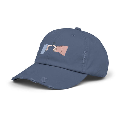 Playful Finger Pointing Hat - Fun Distressed Cap for Girls - Picknmore