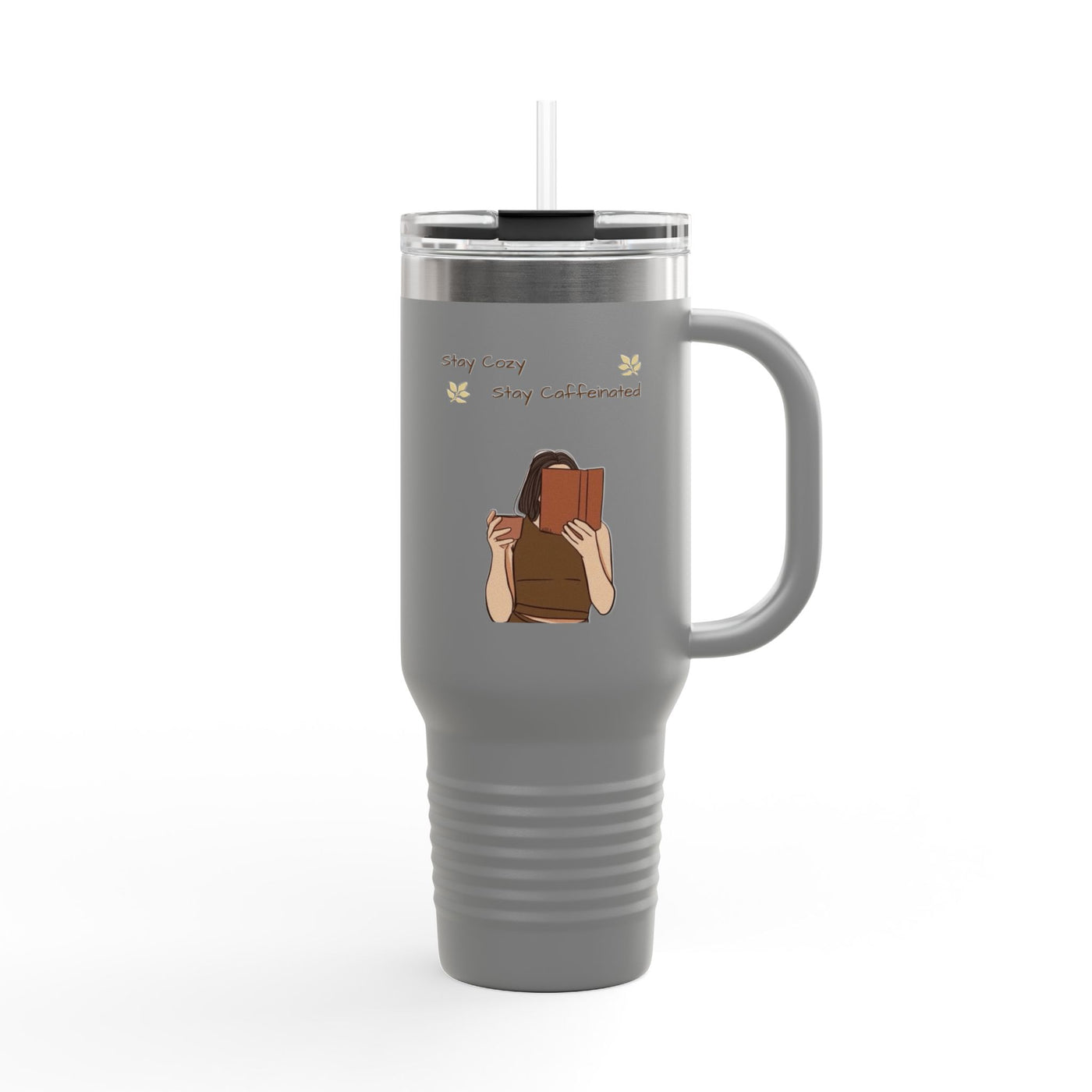 Insulated Travel Mug for Book Lovers, Enjoy Every Sip, Perfect Gift for Readers, 40oz Coffee Tumbler, Travel Cup for Busy Days - Picknmore