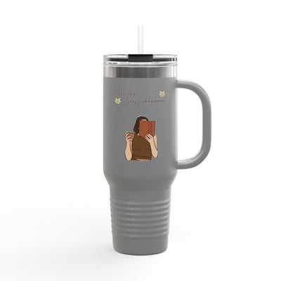 Insulated Travel Mug for Book Lovers, Enjoy Every Sip, Perfect Gift for Readers, 40oz Coffee Tumbler, Travel Cup for Busy Days - Picknmore