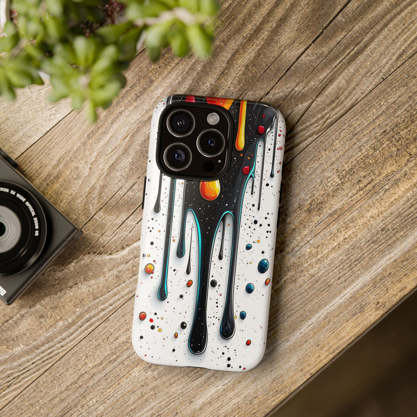 Abstract Drip Phone Case - Artistic Design Protection - Picknmore