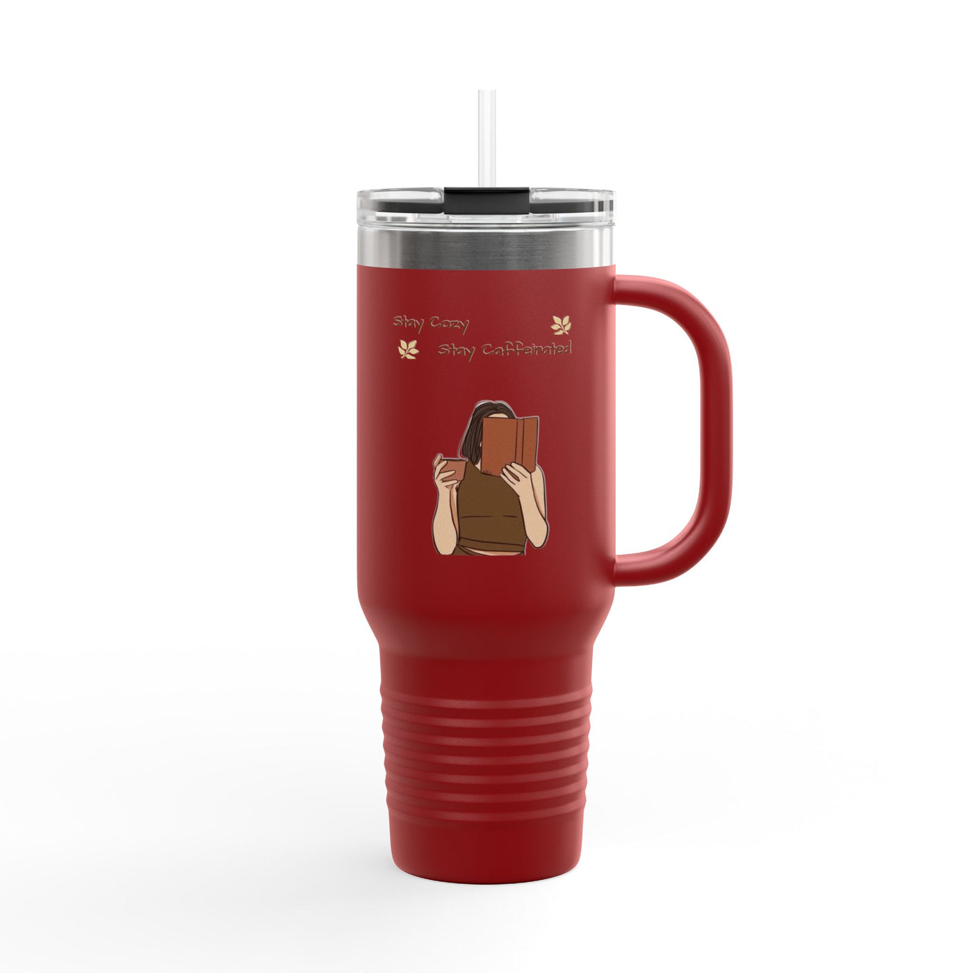 Insulated Travel Mug for Book Lovers, Enjoy Every Sip, Perfect Gift for Readers, 40oz Coffee Tumbler, Travel Cup for Busy Days - Picknmore