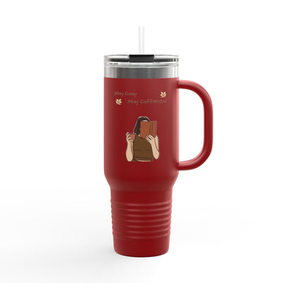 Insulated Travel Mug for Book Lovers, Enjoy Every Sip, Perfect Gift for Readers, 40oz Coffee Tumbler, Travel Cup for Busy Days - Picknmore