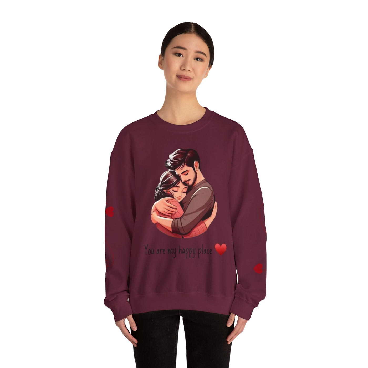 Love-Themed Crewneck Sweatshirt - Cozy Gift for Couples - Picknmore