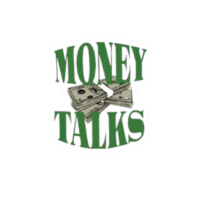 Money Talks Kiss-Cut Stickers - Funny Office Decor & Laptop Humor - Picknmore