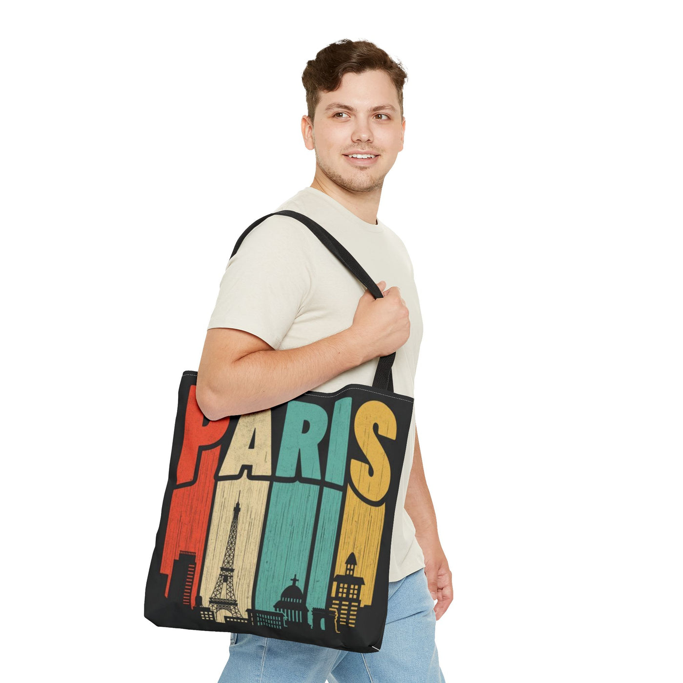 Paris Cityscape Tote Bag - Parisian Art Print Shopping Bag - Picknmore