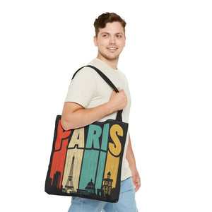 Paris Cityscape Tote Bag - Parisian Art Print Shopping Bag - Picknmore
