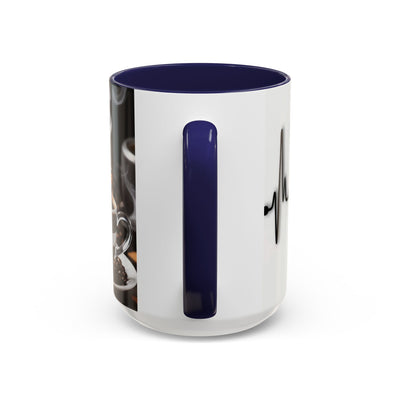 Coffee Lover's Heartbeat Mug - Caffeine Addiction Design - Picknmore