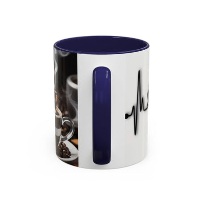 Coffee Lover's Heartbeat Mug - Caffeine Addiction Design - Picknmore