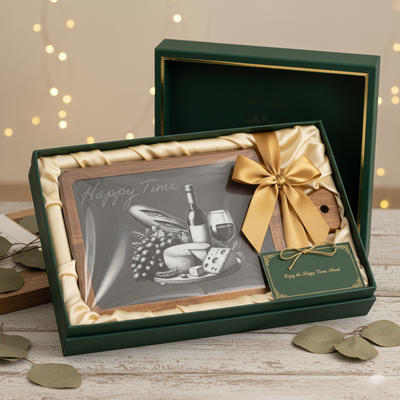 Personalized Charcuterie Board with Engraving, Elegant Cheese Plate for Gatherings, Custom Family Name Serving Tray, Wedding Gift