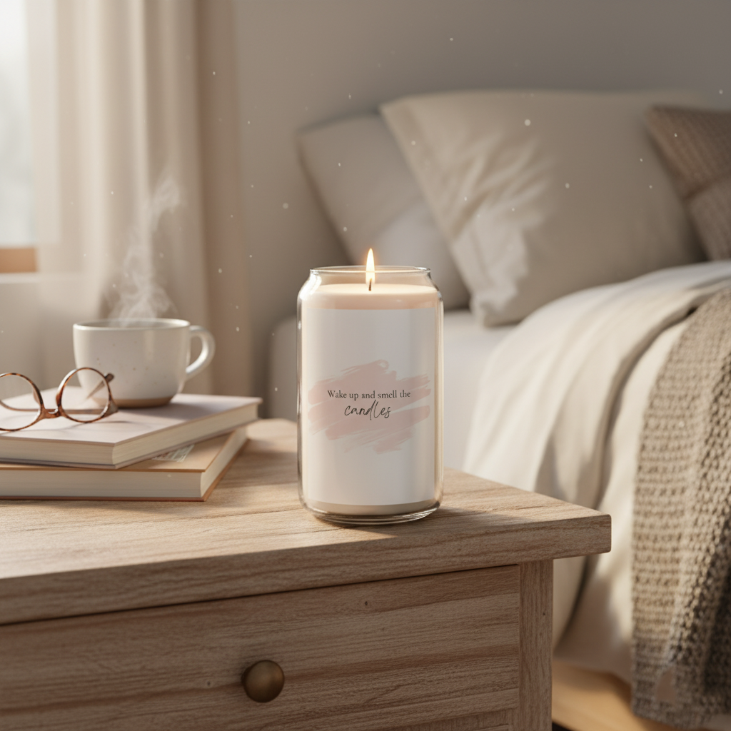 Wake Up and Smell the Scented Soy Candles - 13.75oz, Eco-Friendly Gifts, Home Décor, Relaxation, Aromatherapy.