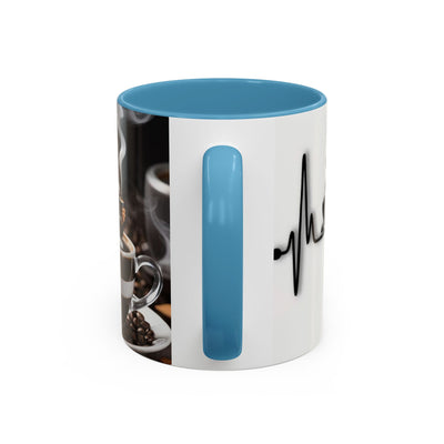 Coffee Lover's Heartbeat Mug - Caffeine Addiction Design - Picknmore