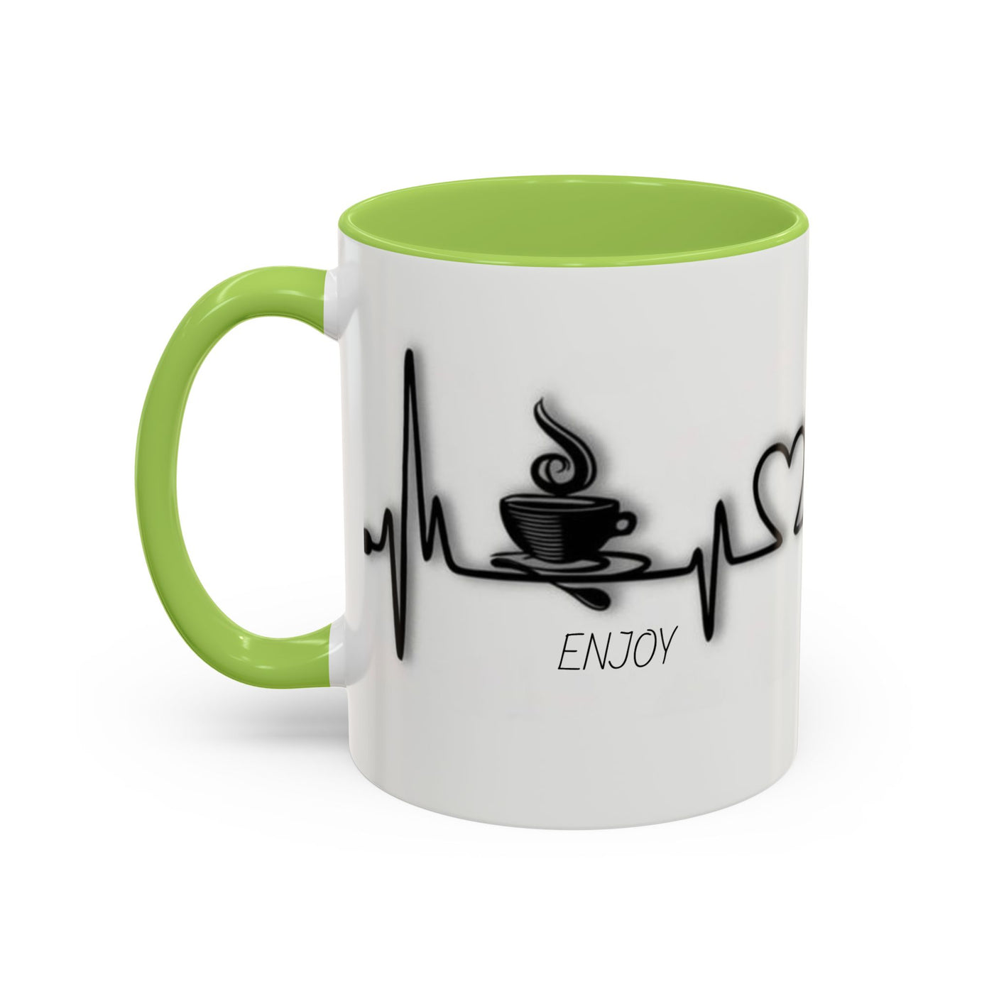 Coffee Lover's Heartbeat Mug - Caffeine Addiction Design - Picknmore
