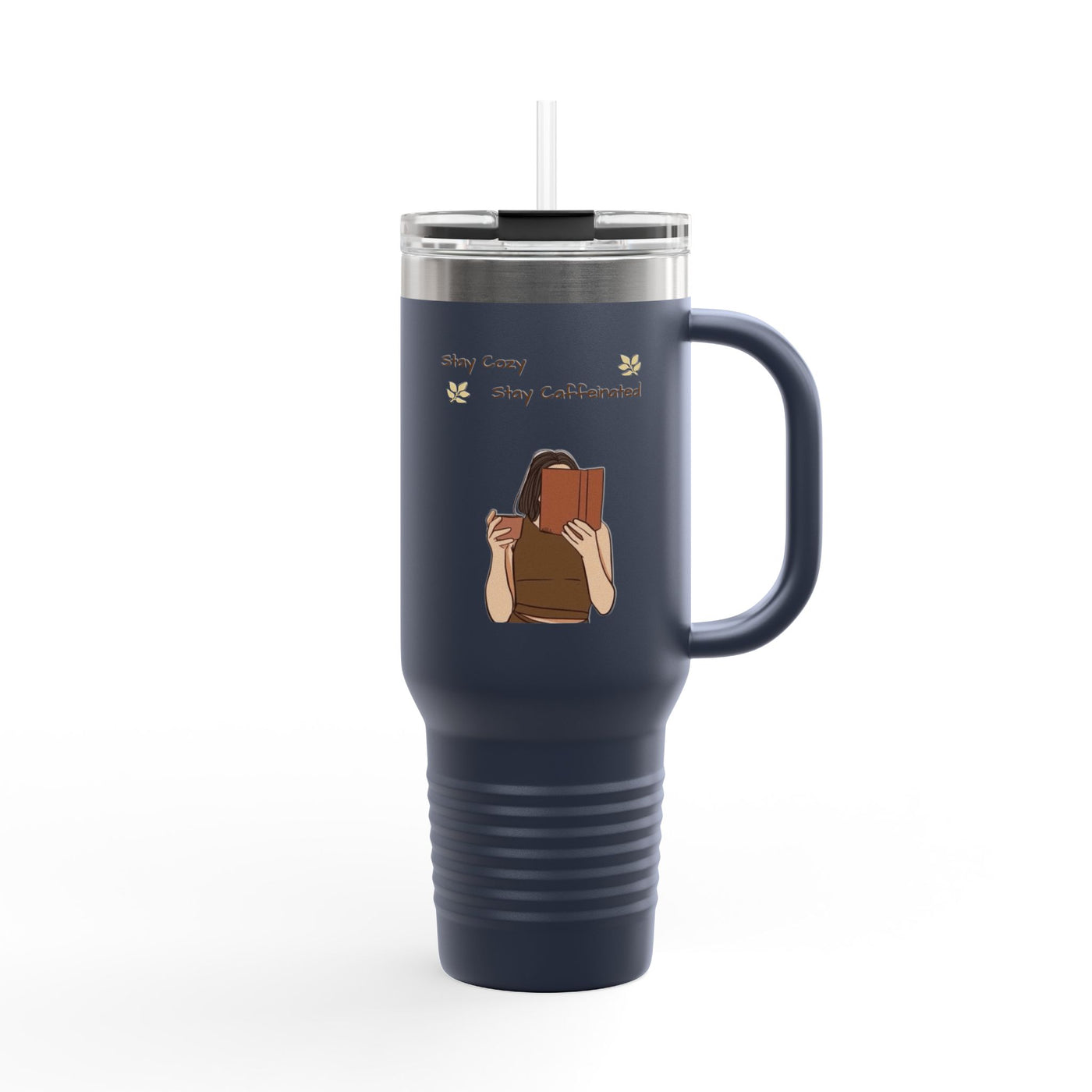 Insulated Travel Mug for Book Lovers, Enjoy Every Sip, Perfect Gift for Readers, 40oz Coffee Tumbler, Travel Cup for Busy Days - Picknmore
