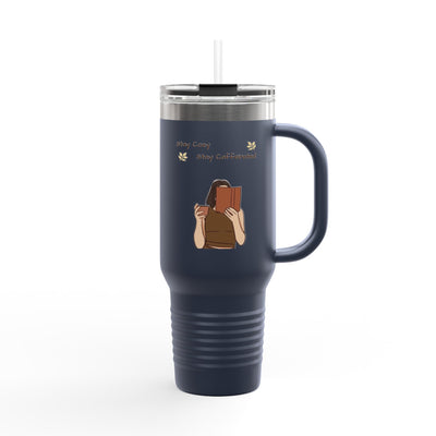Insulated Travel Mug for Book Lovers, Enjoy Every Sip, Perfect Gift for Readers, 40oz Coffee Tumbler, Travel Cup for Busy Days - Picknmore