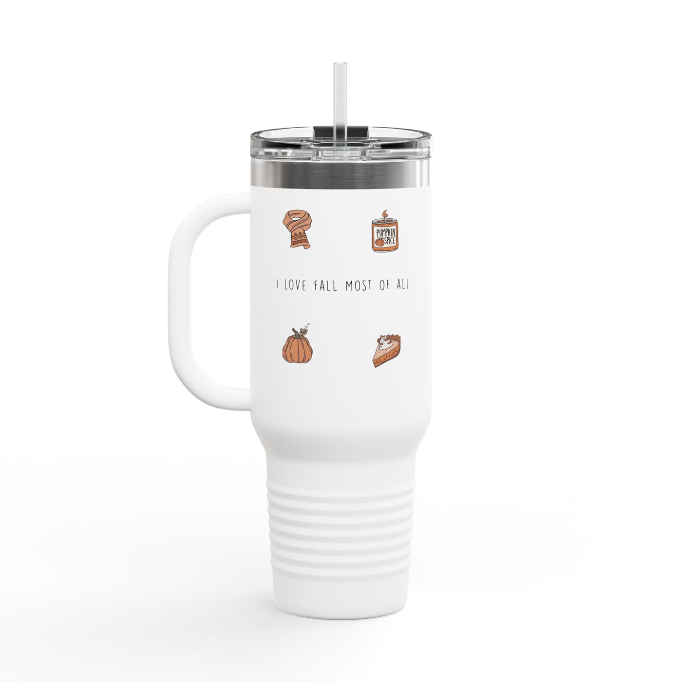 Halloween-Themed Insulated Travel Mug | 40oz | Perfect for October Parties, Fall Events, Cozy Drinks, Gifts for Coffee Lovers - Picknmore