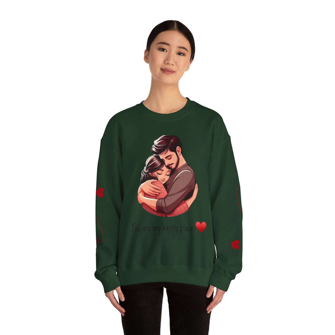 Love-Themed Crewneck Sweatshirt - Cozy Gift for Couples - Picknmore
