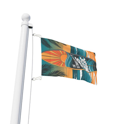 Surf Music Flag - Beach Decor Tropical Wall Art for Ocean Lovers - Picknmore