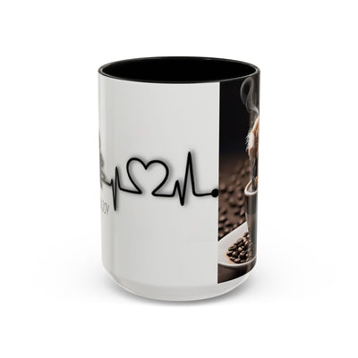 Coffee Lover's Heartbeat Mug - Caffeine Addiction Design - Picknmore