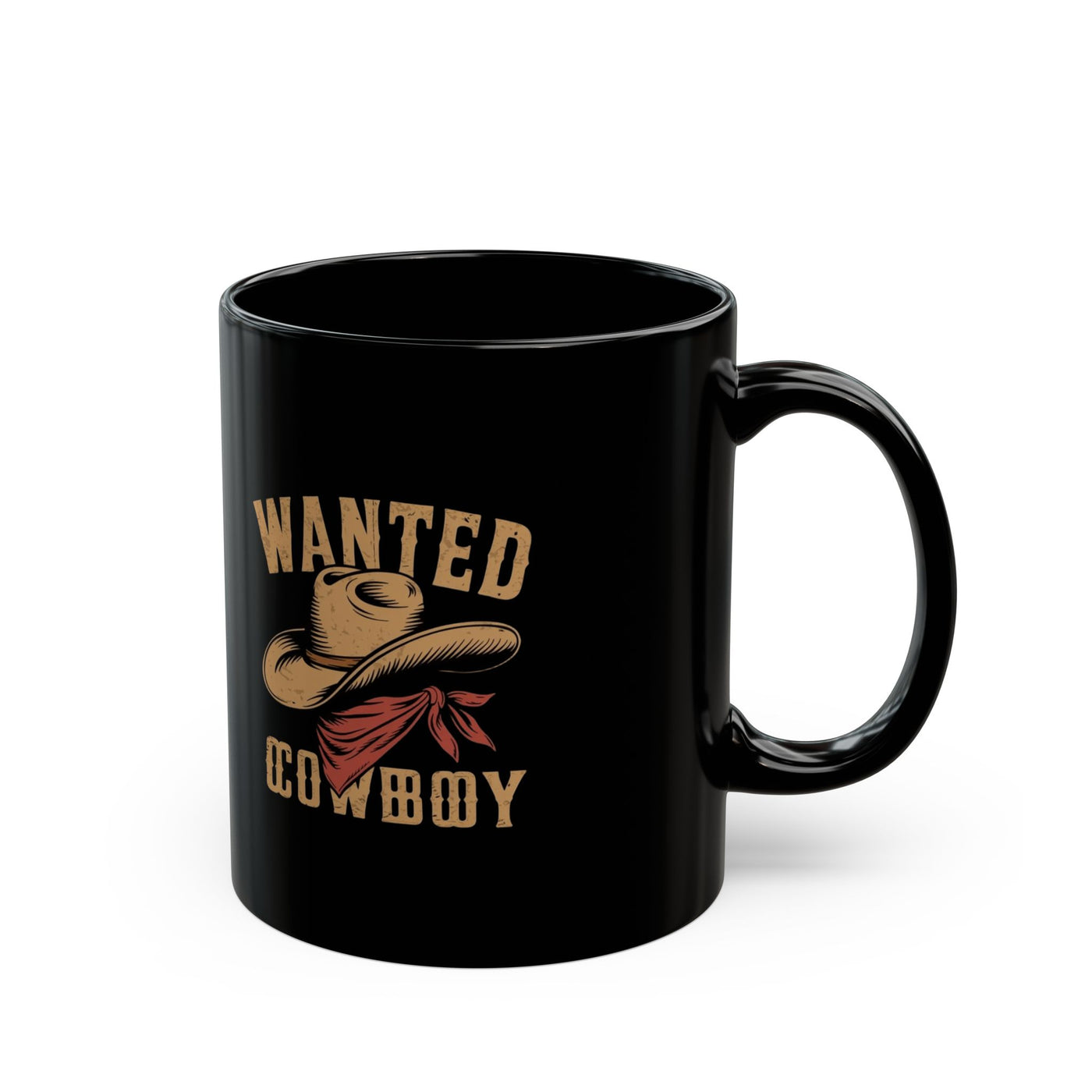 Cowboy Coffee Mug, Wanted Cowboy Design, Western Decor, Gift for Him, Rustic Homeware, Cowboy Lover Mug