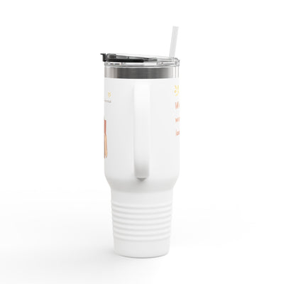 Insulated Travel Mug for Book Lovers, Enjoy Every Sip, Perfect Gift for Readers, 40oz Coffee Tumbler, Travel Cup for Busy Days - Picknmore