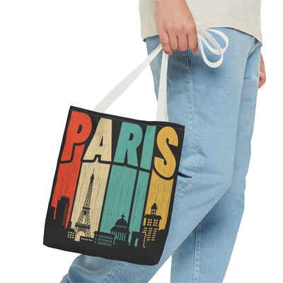 Paris Cityscape Tote Bag - Parisian Art Print Shopping Bag - Picknmore