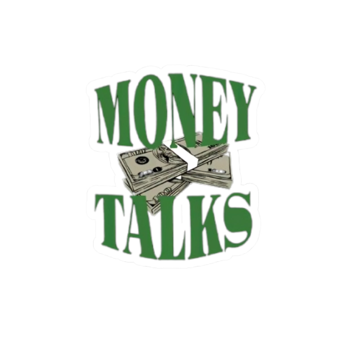Money Talks Kiss-Cut Stickers - Funny Office Decor & Laptop Humor - Picknmore