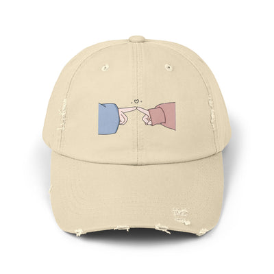 Playful Finger Pointing Hat - Fun Distressed Cap for Girls - Picknmore