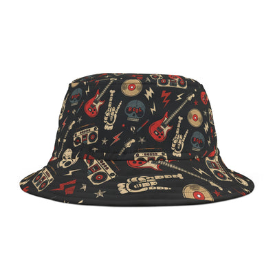 Rock 'n' Roll Bucket Hat - Vintage Music Festival Summer Cap - Picknmore