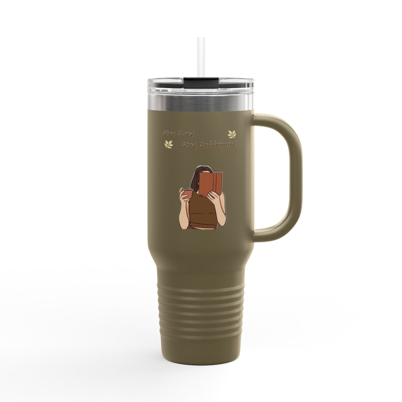 Insulated Travel Mug for Book Lovers, Enjoy Every Sip, Perfect Gift for Readers, 40oz Coffee Tumbler, Travel Cup for Busy Days - Picknmore