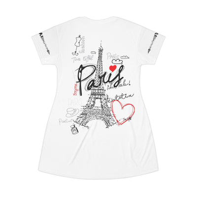 Parisian Butterfly T-Shirt Dress - Picknmore