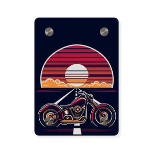 Motorcycle Sunset Wall Art - Vintage Biker Acrylic Panels - Picknmore