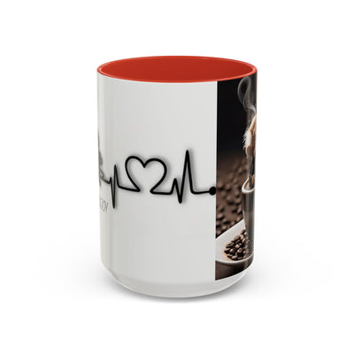 Coffee Lover's Heartbeat Mug - Caffeine Addiction Design - Picknmore