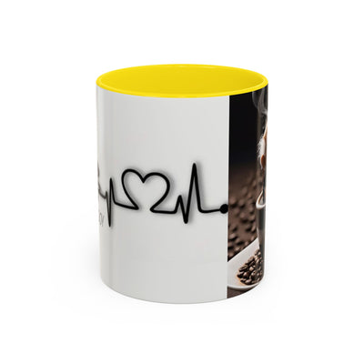Coffee Lover's Heartbeat Mug - Caffeine Addiction Design - Picknmore