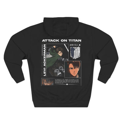 Levi Ackerman Hoodie - Attack on Titan Three-Panel Fleece - Picknmore