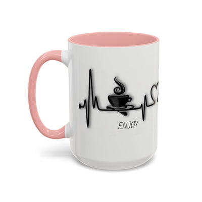 Coffee Lover's Heartbeat Mug - Caffeine Addiction Design - Picknmore