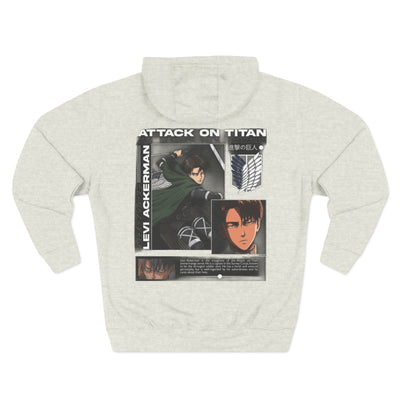 Levi Ackerman Hoodie - Attack on Titan Three-Panel Fleece - Picknmore