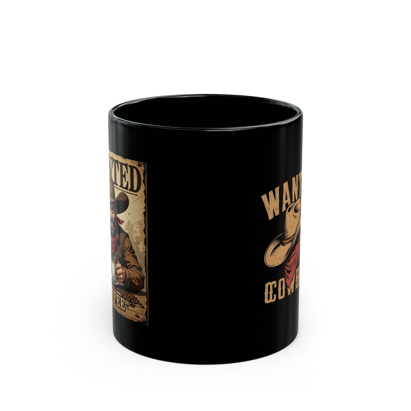 Cowboy Coffee Mug, Wanted Cowboy Design, Western Decor, Gift for Him, Rustic Homeware, Cowboy Lover Mug