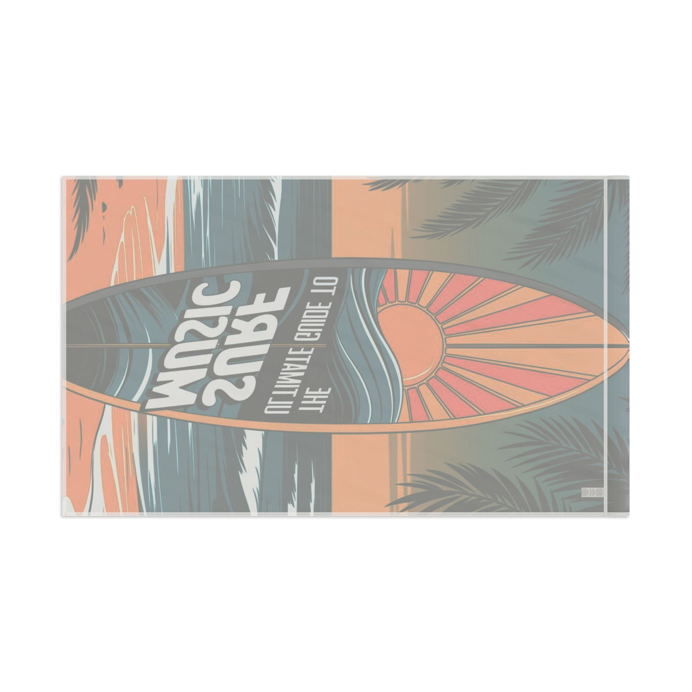 Surf Music Flag - Beach Decor Tropical Wall Art for Ocean Lovers - Picknmore