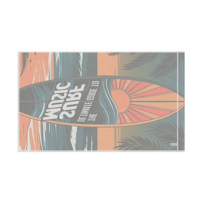 Surf Music Flag - Beach Decor Tropical Wall Art for Ocean Lovers - Picknmore