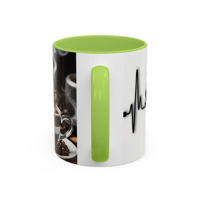 Coffee Lover's Heartbeat Mug - Caffeine Addiction Design - Picknmore