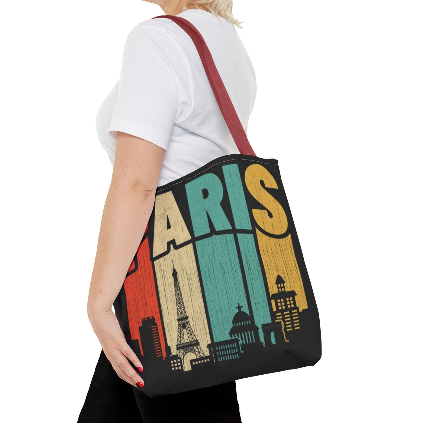 Paris Cityscape Tote Bag - Parisian Art Print Shopping Bag - Picknmore