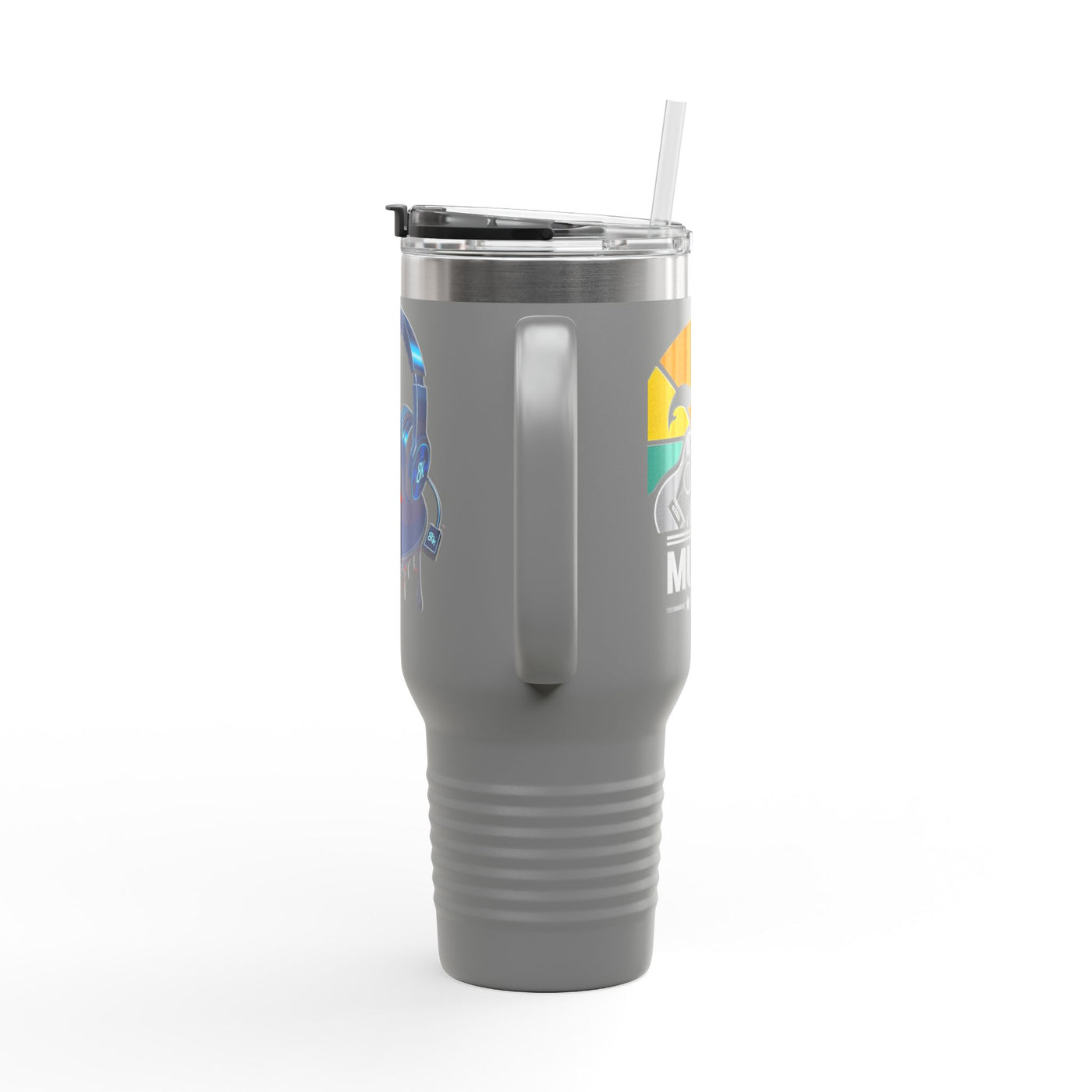 Colorful 40oz Travel Mug - Insulated Tumbler for Music Lovers - Picknmore