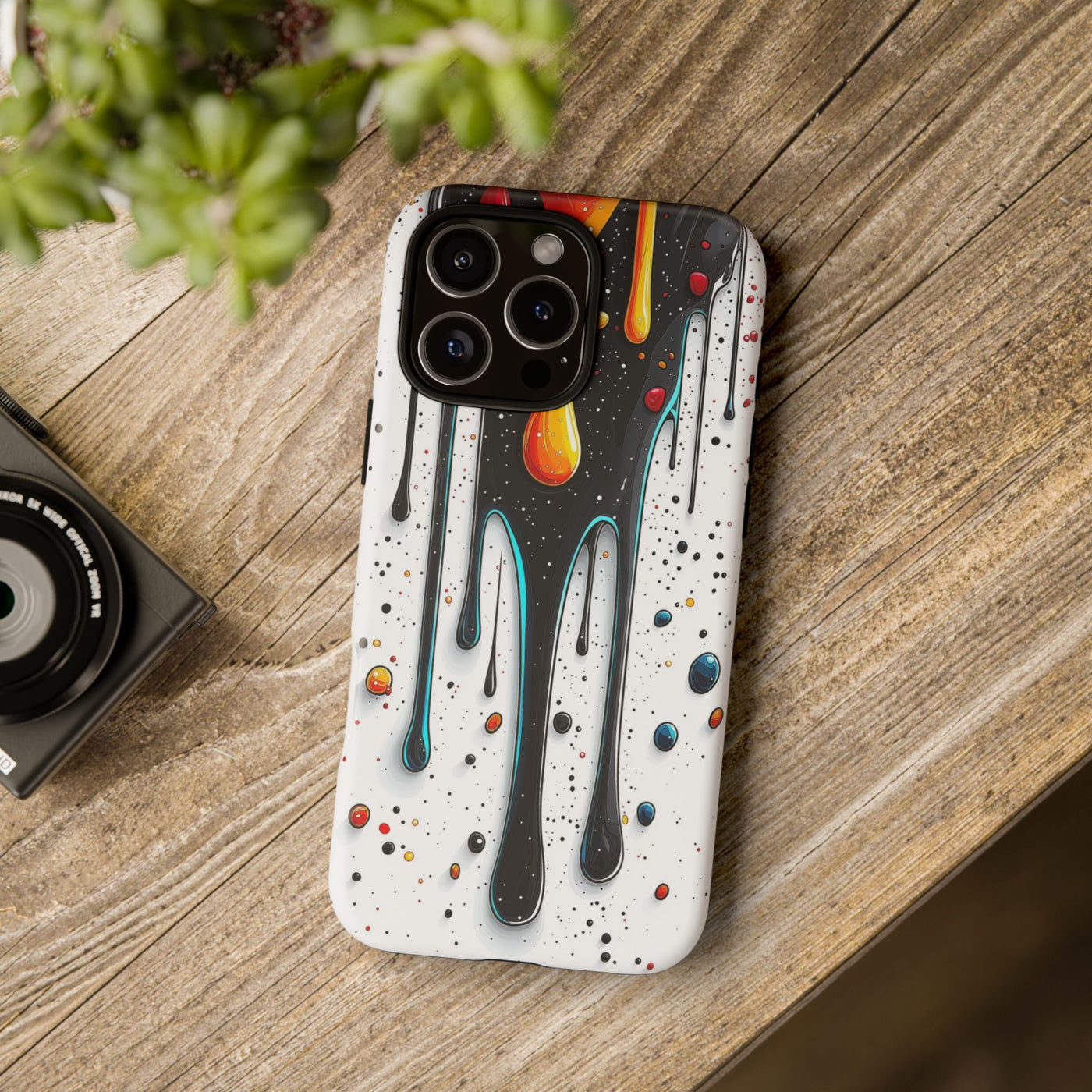 Abstract Drip Phone Case - Artistic Design Protection - Picknmore