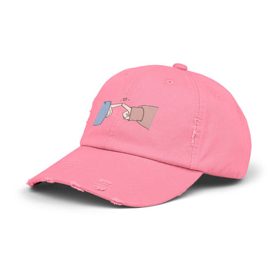 Playful Finger Pointing Hat - Fun Distressed Cap for Girls - Picknmore