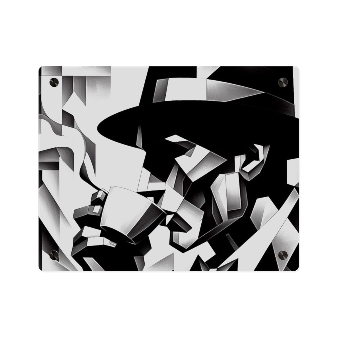 Chic Acrylic Wall Art Panels - Modern Black & White Home Decor - Picknmore