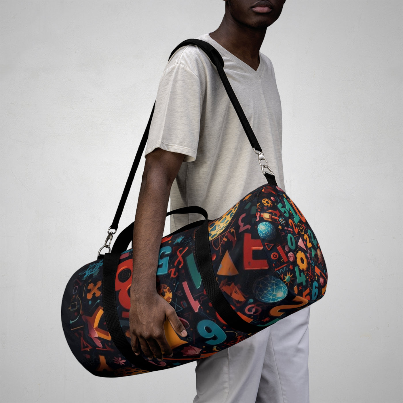 Colorful Numbers Duffel Bag - Fun Travel & Gym Bag for Students - Picknmore