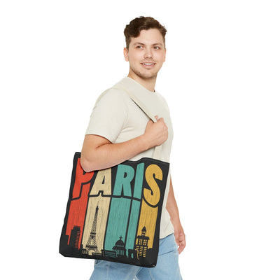 Paris Cityscape Tote Bag - Parisian Art Print Shopping Bag - Picknmore