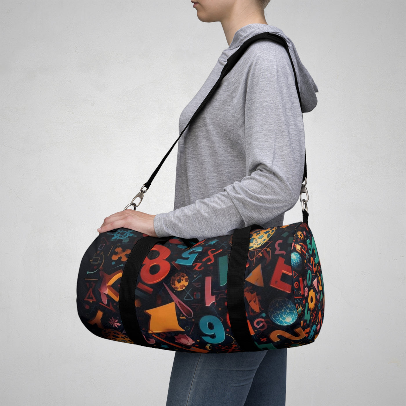 Colorful Numbers Duffel Bag - Fun Travel & Gym Bag for Students - Picknmore