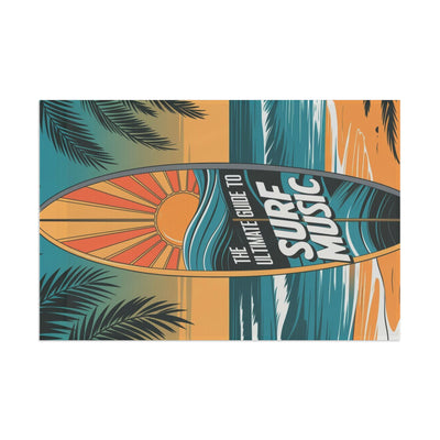 Surf Music Flag - Beach Decor Tropical Wall Art for Ocean Lovers - Picknmore